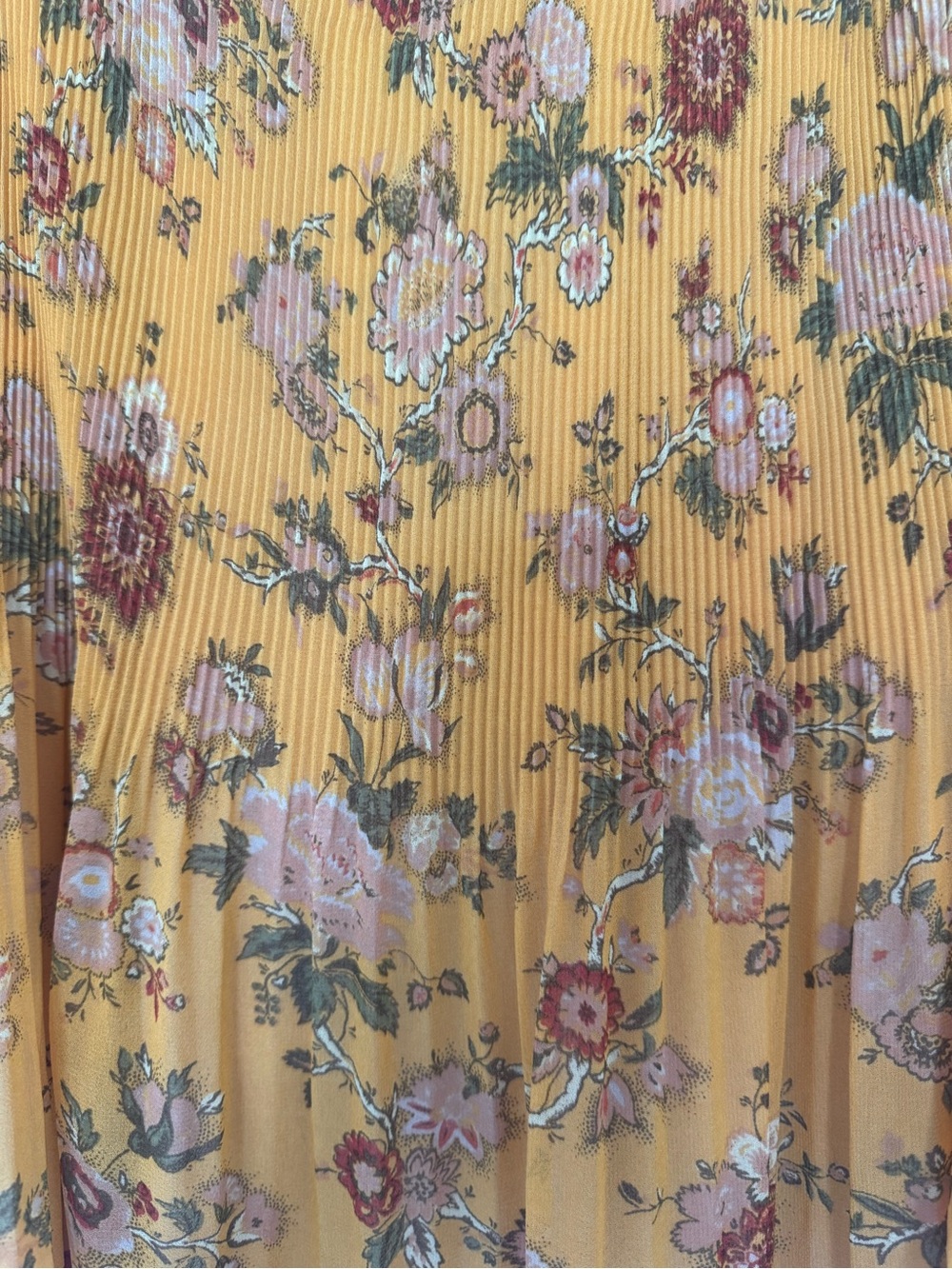 Aritzia Wilfred Talence Pleated Floral Garden Blouse - Picture 3 of 7